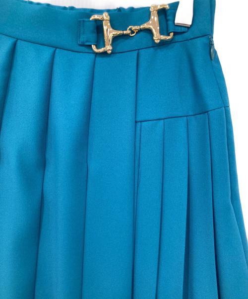 Diagram（ダイアグラム）Diagram (ダイアグラム) プリーツコンビスカート グリーン サイズ:38の古着・服飾アイテム