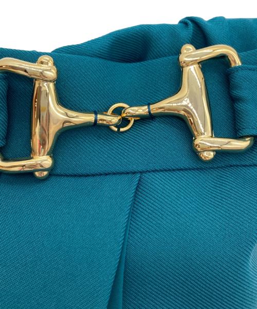 Diagram（ダイアグラム）Diagram (ダイアグラム) プリーツコンビスカート グリーン サイズ:38の古着・服飾アイテム