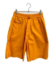 STUDIO NICHOLSON（スタジオ ニコルソン）の古着「FACILE ワイドイージーショーツ」｜オレンジ