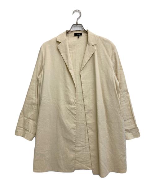 theory（セオリー）theory (セオリー) リネンコート アイボリー サイズ:Sの古着・服飾アイテム