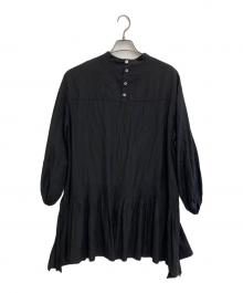LE PHIL（ル フィル）の古着「トリアセブライトローンブラウス」｜ブラック