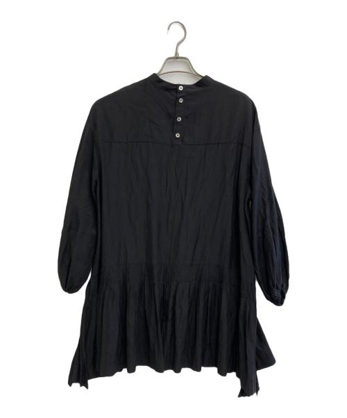 LE PHIL（ル フィル）LE PHIL (ル フィル) トリアセブライトローンブラウス ブラック サイズ:FREEの古着・服飾アイテム
