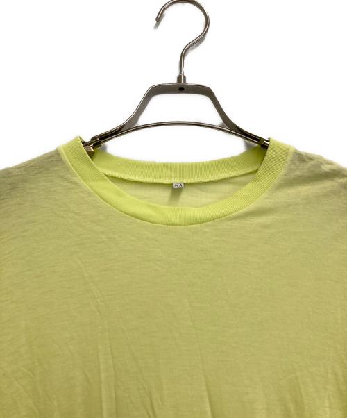 BASERANGE（ベースレンジ）BASERANGE (ベースレンジ) LONG SLEEVE TEE 黄緑 サイズ:Sの古着・服飾アイテム