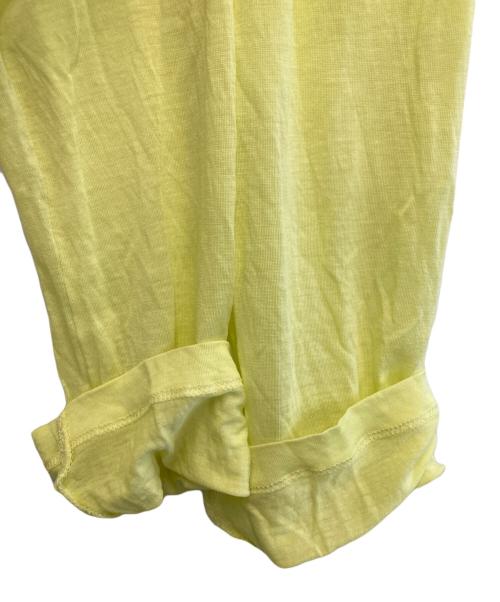 BASERANGE（ベースレンジ）BASERANGE (ベースレンジ) LONG SLEEVE TEE 黄緑 サイズ:Sの古着・服飾アイテム