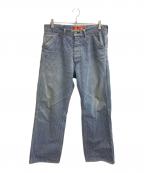 TENDERLOINテンダーロイン）の古着「ヒッコリーペインターパンツ」｜スカイブルー