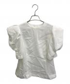 cygneシーニュ）の古着「パフスリーブブラウス」｜ホワイト