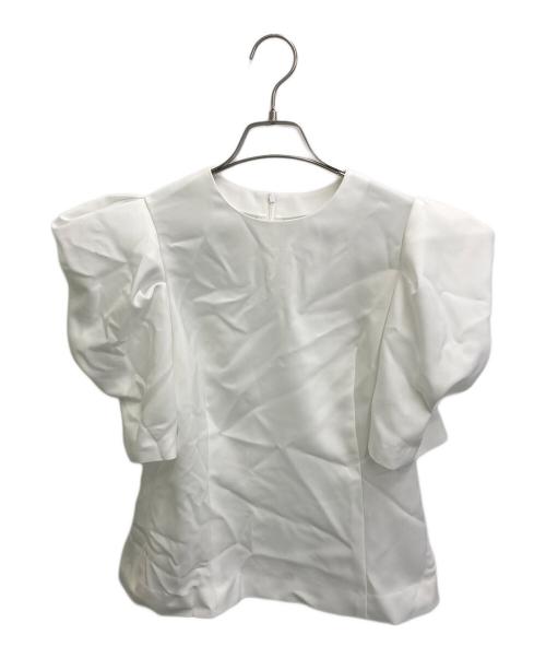 cygne（シーニュ）cygne (シーニュ) パフスリーブブラウス ホワイト サイズ:1の古着・服飾アイテム