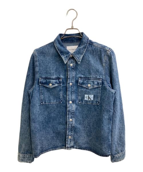 Calvin Klein Jeans（カルバンクラインジーンズ）Calvin Klein Jeans (カルバンクラインジーンズ) ボクシーユーズユーティリティデニムジャケット インディゴ サイズ:Mの古着・服飾アイテム