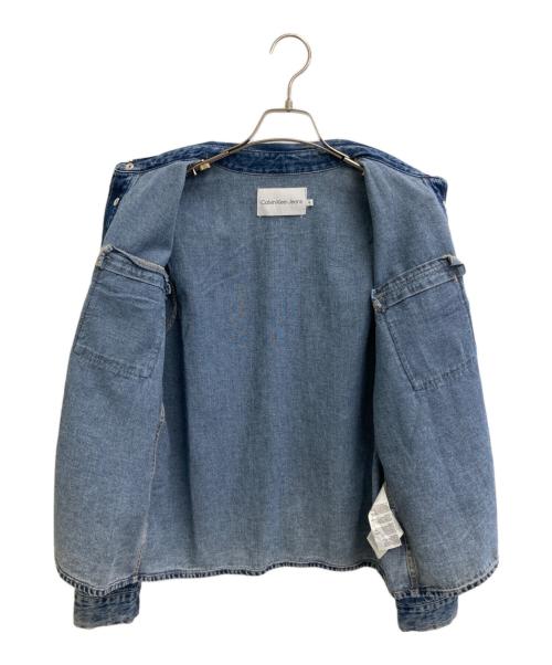 Calvin Klein Jeans（カルバンクラインジーンズ）Calvin Klein Jeans (カルバンクラインジーンズ) ボクシーユーズユーティリティデニムジャケット インディゴ サイズ:Mの古着・服飾アイテム