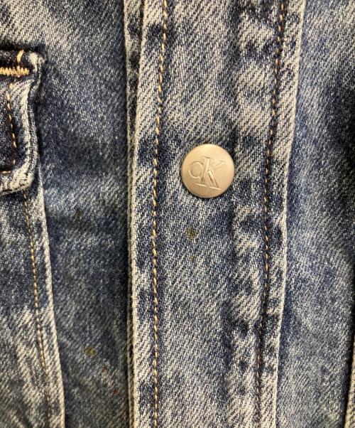 Calvin Klein Jeans（カルバンクラインジーンズ）Calvin Klein Jeans (カルバンクラインジーンズ) ボクシーユーズユーティリティデニムジャケット インディゴ サイズ:Mの古着・服飾アイテム