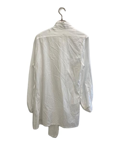 ANN DEMEULEMEESTER（アンドゥムルメステール）ANN DEMEULEMEESTER (アンドゥムルメステール) ボンテージシャツ ホワイト サイズ:36の古着・服飾アイテム