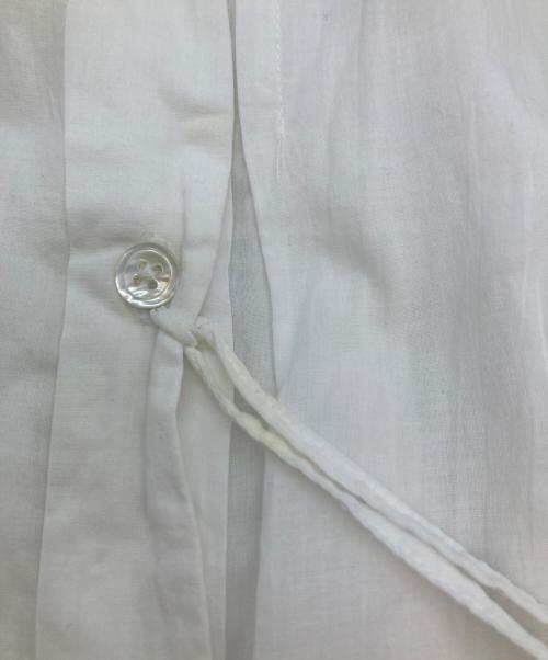 ANN DEMEULEMEESTER（アンドゥムルメステール）ANN DEMEULEMEESTER (アンドゥムルメステール) ボンテージシャツ ホワイト サイズ:36の古着・服飾アイテム