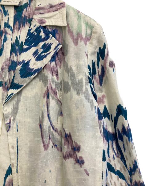 DRIES VAN NOTEN（ドリスヴァンノッテン）DRIES VAN NOTEN (ドリスヴァンノッテン) シルクシャツジャケット ホワイト サイズ:38の古着・服飾アイテム