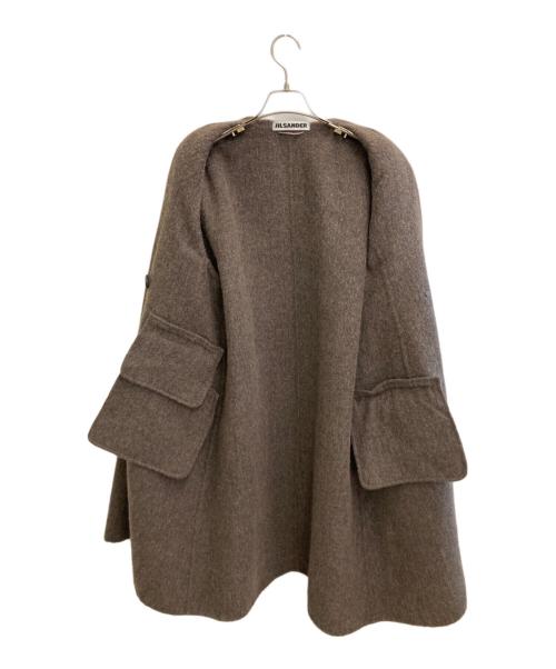 JIL SANDER（ジルサンダー）JIL SANDER (ジルサンダー) ダブルチェスターコート ブラウン サイズ:34の古着・服飾アイテム