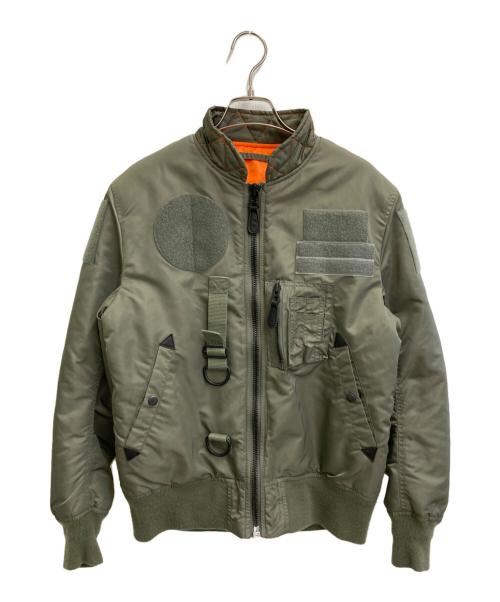 waiper（ワイパー）WAIPER (ワイパー) MA-1ジャケット オリーブ サイズ:Mの古着・服飾アイテム