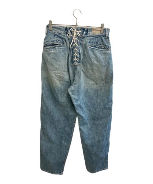 KAPITAL（キャピタル）KAPITAL (キャピタル) レースアップデニムパンツ スカイブルー サイズ:Mの古着・服飾アイテム