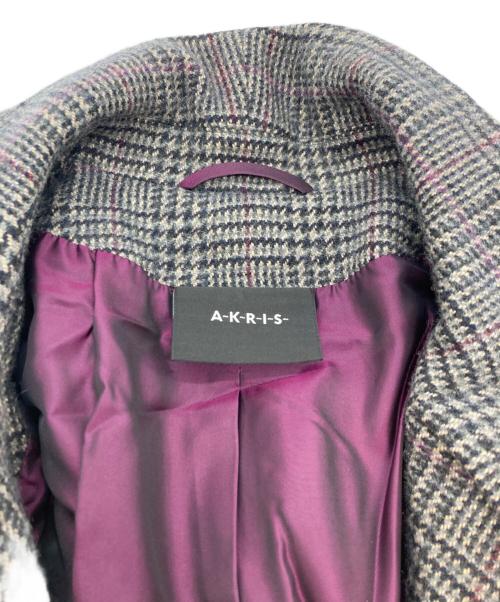 AKRIS（アクリス）AKRIS (アクリス) カシミヤコート グレー サイズ:SIZE 42の古着・服飾アイテム