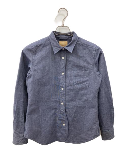 NIGEL CABOURN（ナイジェルケーボン）NIGEL CABOURN (ナイジェルケーボン) BRITISH OFFICERS SHIRT ネイビー サイズ:8の古着・服飾アイテム