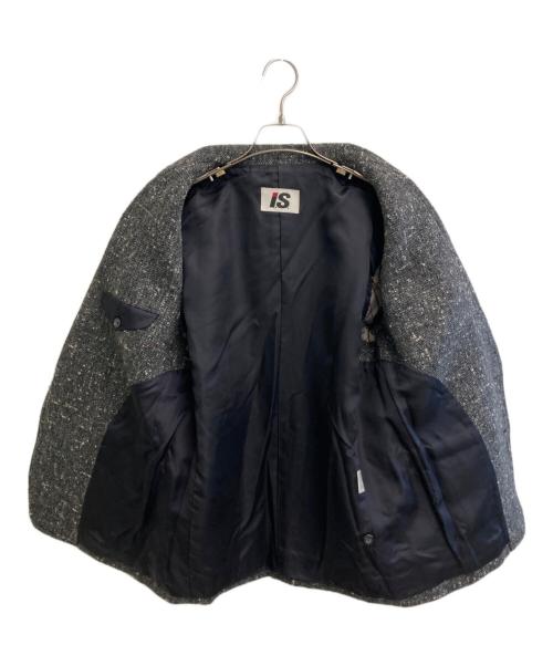 I.S. ISSEY MIYAKE（イッセイ ミヤケ）I.S. ISSEY MIYAKE (イッセイ ミヤケ) ウールテーラードジャケット グレー サイズ:9の古着・服飾アイテム