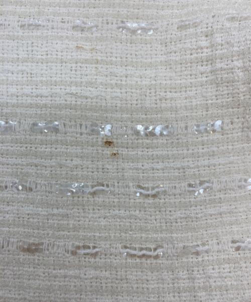 CHANEL（シャネル）CHANEL (シャネル) ノースリーブツイードトップ ホワイト サイズ:34の古着・服飾アイテム