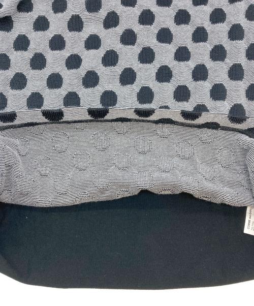 COMME des GARCONS HOMME（コムデギャルソン オム）COMME des GARCONS HOMME (コムデギャルソン オム) ドット柄カットソー グレー×ブラック サイズ:Mの古着・服飾アイテム