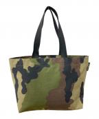 Herve Chapelierエルベシャプリエ）の古着「迷彩ナイロン舟型トート/トートバッグ」｜ベージュ×オリーブ