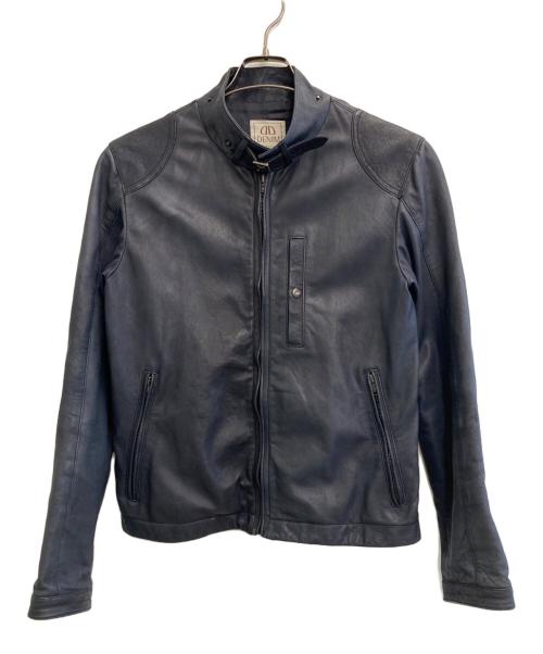 DENIME（ドゥニーム）DENIME (ドゥニーム) シープスキン ライダース ネイビー サイズ:46の古着・服飾アイテム