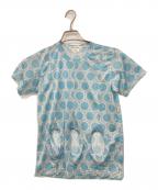 COMME des GARCONSコムデギャルソン）の古着「穴あきカットソー」｜ブルー