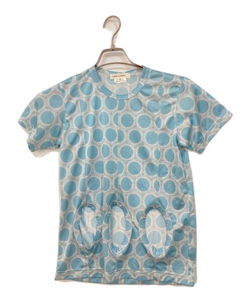 COMME des GARCONS（コムデギャルソン）COMME des GARCONS (コムデギャルソン) 穴あきカットソー ブルー サイズ:XSの古着・服飾アイテム