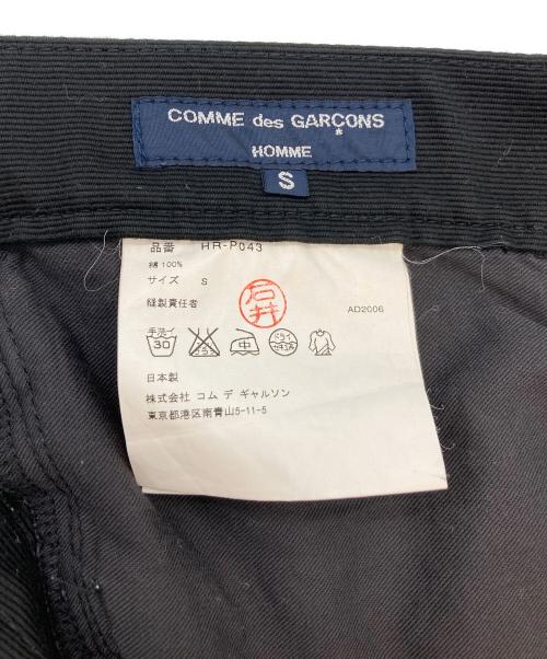 COMME des GARCONS HOMME（コムデギャルソン オム）COMME des GARCONS HOMME (コムデギャルソン オム) コットンパンツ ブラック サイズ:Sの古着・服飾アイテム