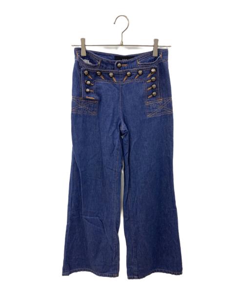 tricot COMME des GARCONS（トリココムデギャルソン）tricot COMME des GARCONS (トリココムデギャルソン) デニムセーラーパンツ インディゴ サイズ:Sの古着・服飾アイテム