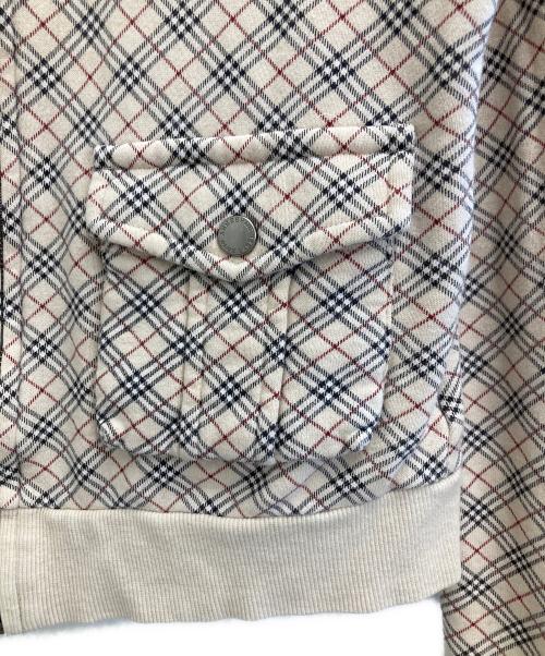 BURBERRY BLUE LABEL（バーバリー ブルー レーベル）BURBERRY BLUE LABEL (バーバリーロンドンブルーレーベル) ノバチェック スウェット トラックジャケット ベージュ サイズ:38の古着・服飾アイテム