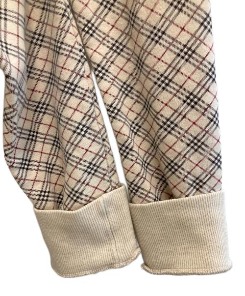 BURBERRY BLUE LABEL（バーバリー ブルー レーベル）BURBERRY BLUE LABEL (バーバリーロンドンブルーレーベル) ノバチェック スウェット トラックジャケット ベージュ サイズ:38の古着・服飾アイテム