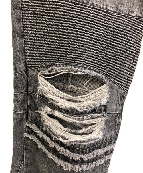 LIBERE（リベーレ）libere (リベーレ) DENIM BIKER BAGGY PANTS ブラック サイズ:3の古着・服飾アイテム