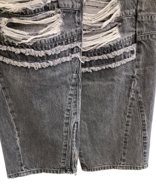 LIBERE（リベーレ）libere (リベーレ) DENIM BIKER BAGGY PANTS ブラック サイズ:3の古着・服飾アイテム