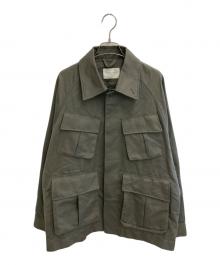 PUBLIC TOKYO（パブリックトウキョウ）の古着「コットン ギャバ ファティーグ ミリタリージャケット」｜オリーブ