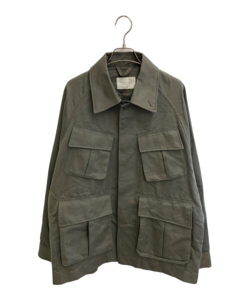 PUBLIC TOKYO（パブリックトウキョウ）PUBLIC TOKYO (パブリックトウキョウ) コットン ギャバ ファティーグ ミリタリージャケット オリーブ サイズ:02の古着・服飾アイテム