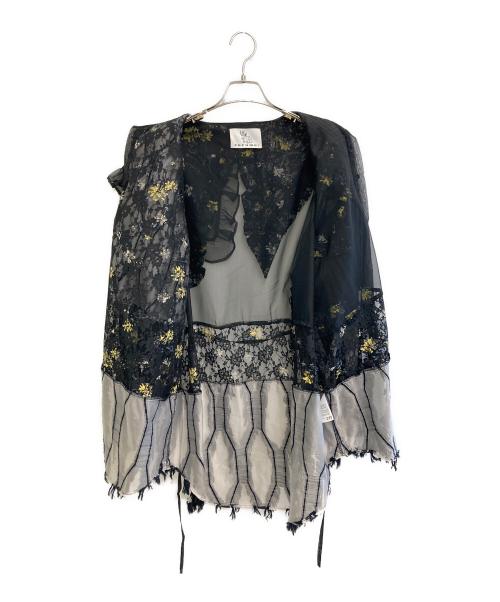 rurumu:（ルルムウ）rurumu: (ルルムウ) Daydream big collar shirt ブラック サイズ:freeの古着・服飾アイテム