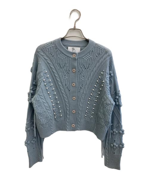 rurumu:（ルルムウ）rurumu: (ルルムウ) カーディガン スカイブルー サイズ:freeの古着・服飾アイテム