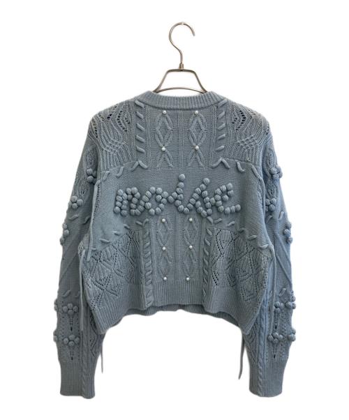 rurumu:（ルルムウ）rurumu: (ルルムウ) カーディガン スカイブルー サイズ:freeの古着・服飾アイテム