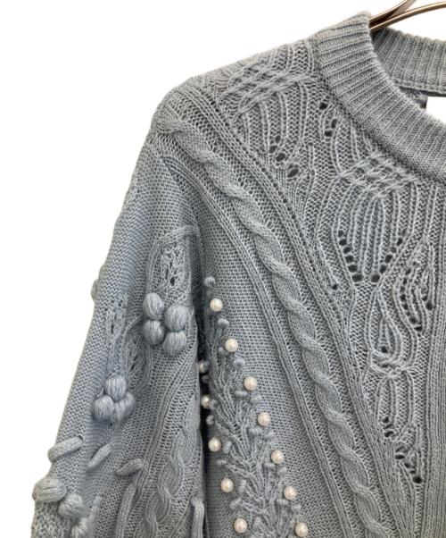 rurumu:（ルルムウ）rurumu: (ルルムウ) カーディガン スカイブルー サイズ:freeの古着・服飾アイテム