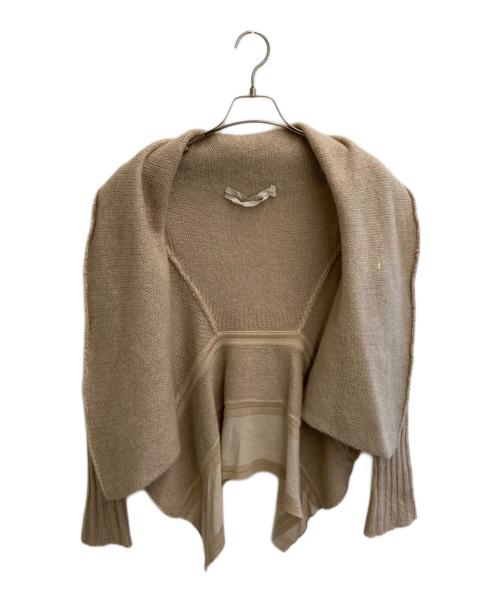RICK OWENS（リックオウエンス）RICK OWENS (リックオウエンス) ショールカラーカーディガン ベージュ サイズ:34の古着・服飾アイテム