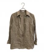 HERMESエルメス）の古着「リネンヴァルーズシャツ」｜ベージュ