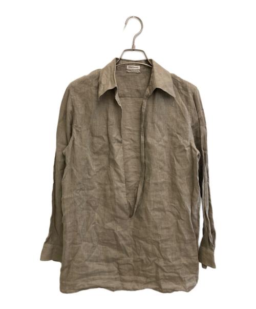 HERMES（エルメス）HERMES (エルメス) リネンヴァルーズシャツ ベージュ サイズ:34の古着・服飾アイテム
