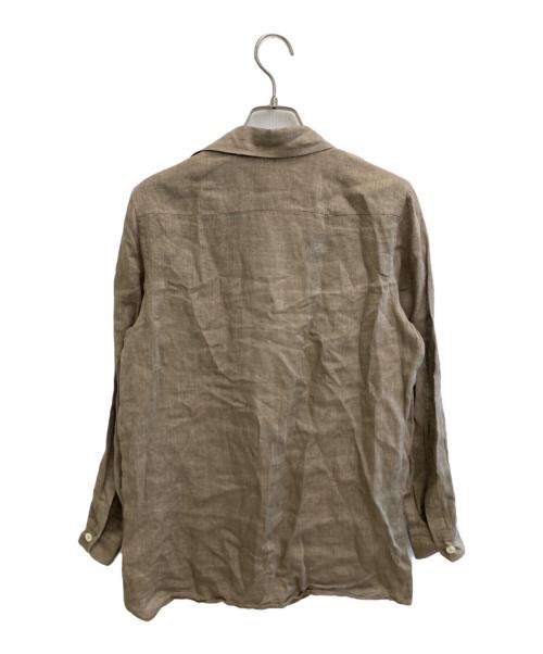 HERMES（エルメス）HERMES (エルメス) リネンヴァルーズシャツ ベージュ サイズ:34の古着・服飾アイテム