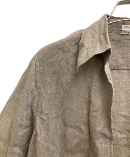 HERMES（エルメス）HERMES (エルメス) リネンヴァルーズシャツ ベージュ サイズ:34の古着・服飾アイテム