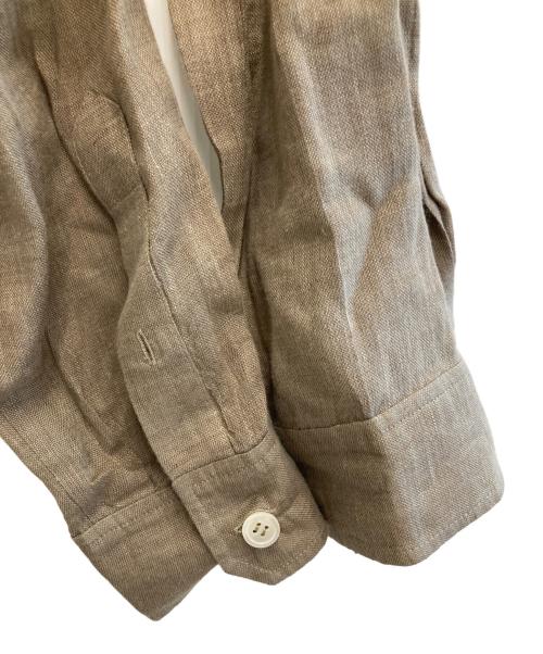 HERMES（エルメス）HERMES (エルメス) リネンヴァルーズシャツ ベージュ サイズ:34の古着・服飾アイテム