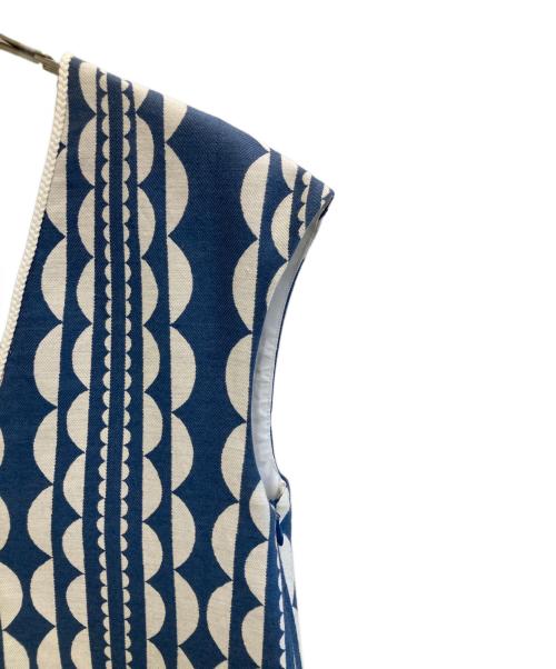 mina perhonen（ミナ ペルホネン）mina perhonen (ミナ ペルホネン) cloudy flowerノースリーブワンピース ネイビー サイズ:-の古着・服飾アイテム