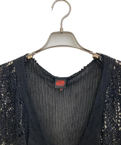 Jean Paul GAULTIER（ジャンポールゴルチェ）Jean Paul GAULTIER (ジャンポールゴルチェ) カーディガン ブラック サイズ:40の古着・服飾アイテム