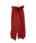 ISSEY MIYAKE（イッセイミヤケ）の古着「シワ加工ワイドパンツ」｜レッド